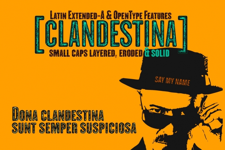 CLANDESTINA Font Font Download