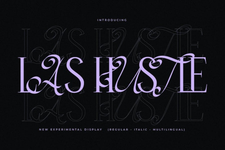 Las Hustle Experimental Display Font Font Download