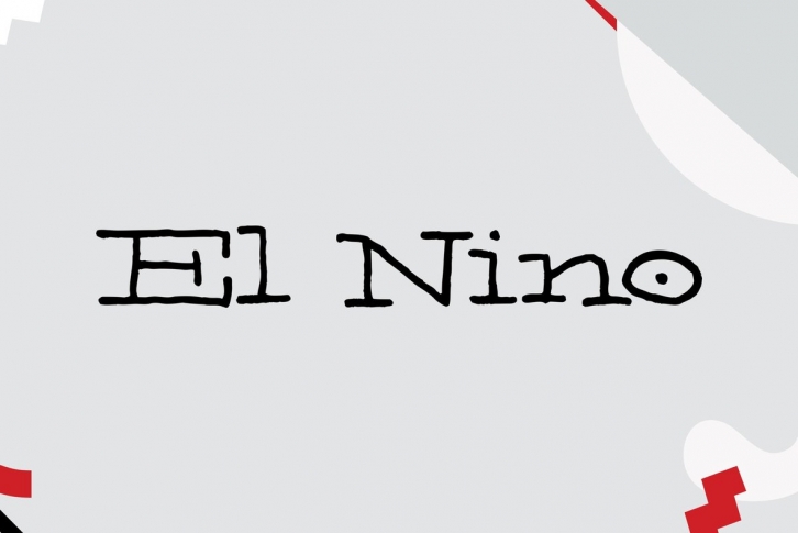 El Nino Font Font Download