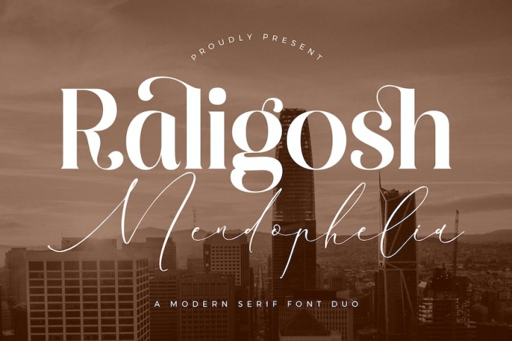 Raligosh Mendophelia Modern Font Duo Font Download