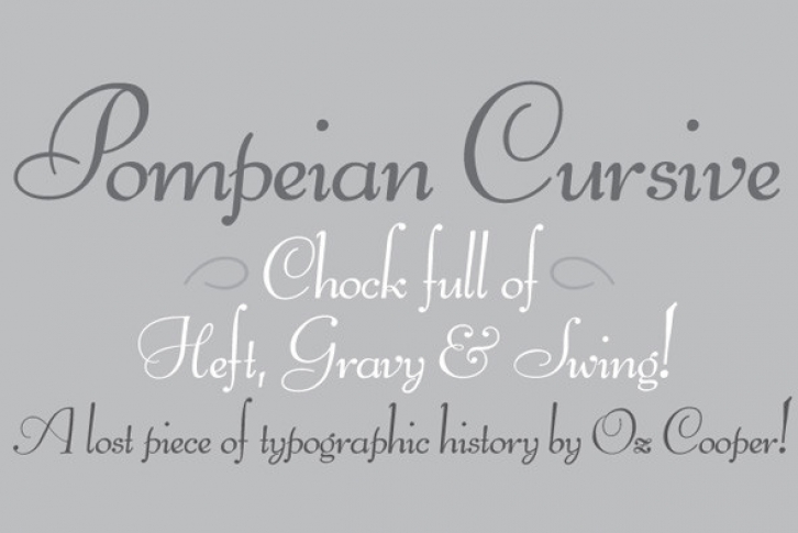 Pompeian Cursive Font Font Download