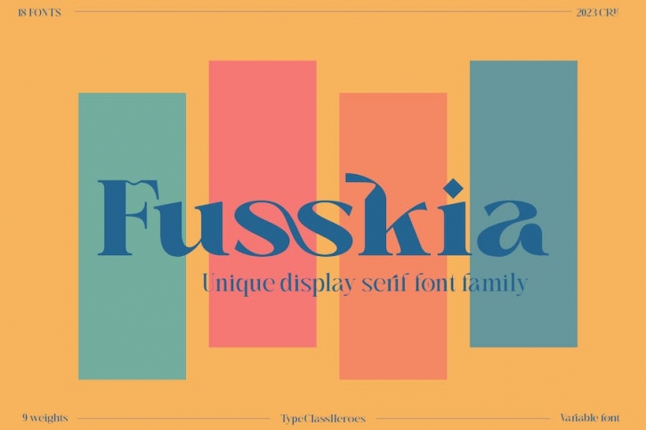 Fusskia - Display Font Font Download