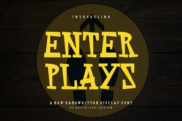 Enter Plays - Font Font Download
