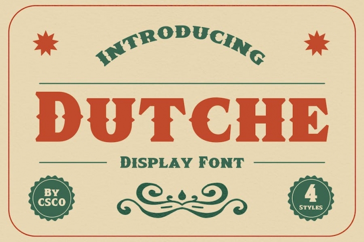 Dutche – Display Serif Font Download