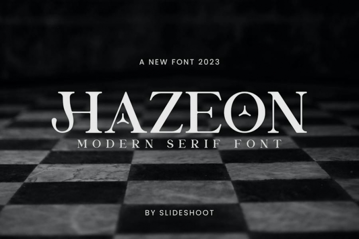 Hazeon Modern Serif Font Font Download