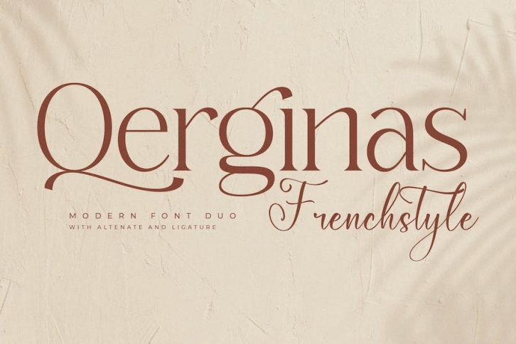 Qerginas Frenchstyle Font Duo Font Download