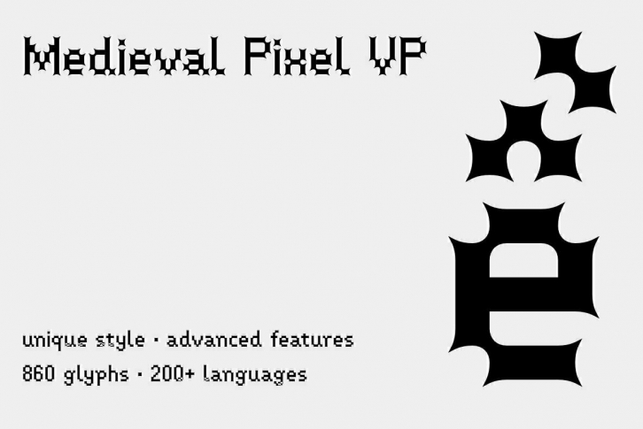 Medieval Pixel VP Font Font Download