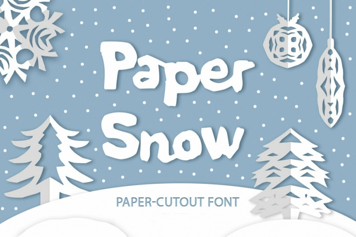 Paper Snow Font Font Download