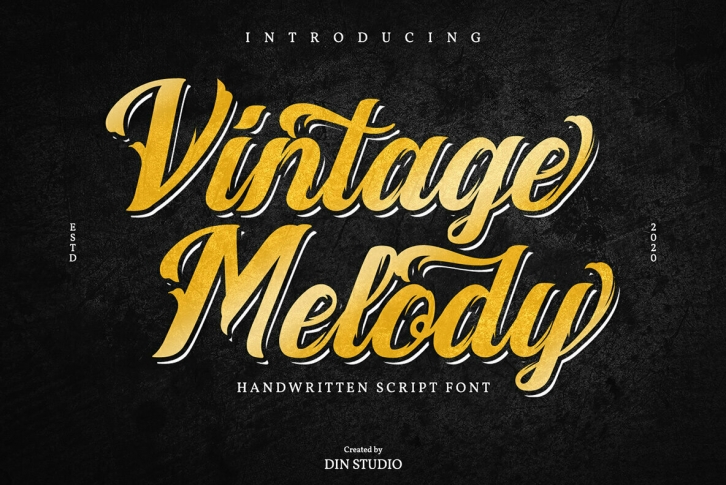 Vintage Melody Font Font Download