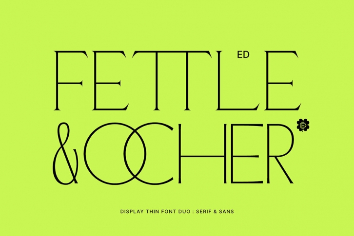 ED Fettle and Ocher Font Font Download