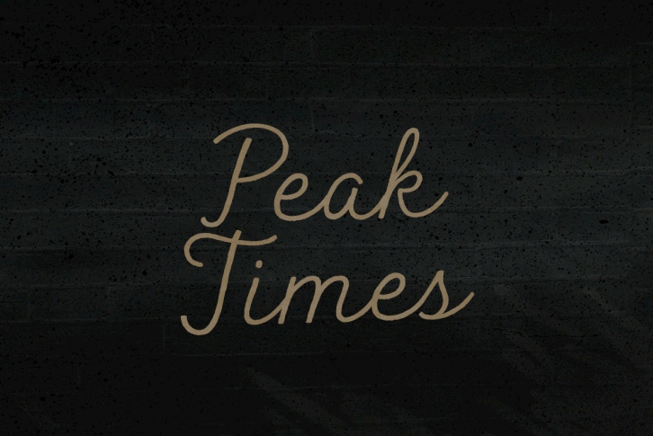 Peak Times Font Font Download