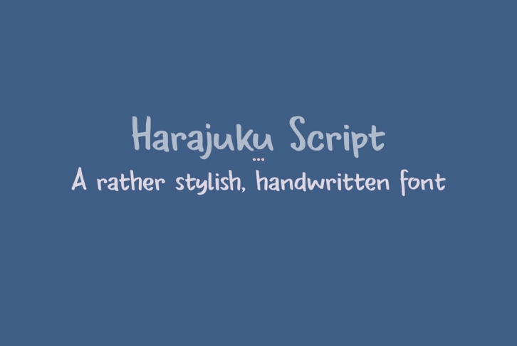 Harajuku Script Font Font Download