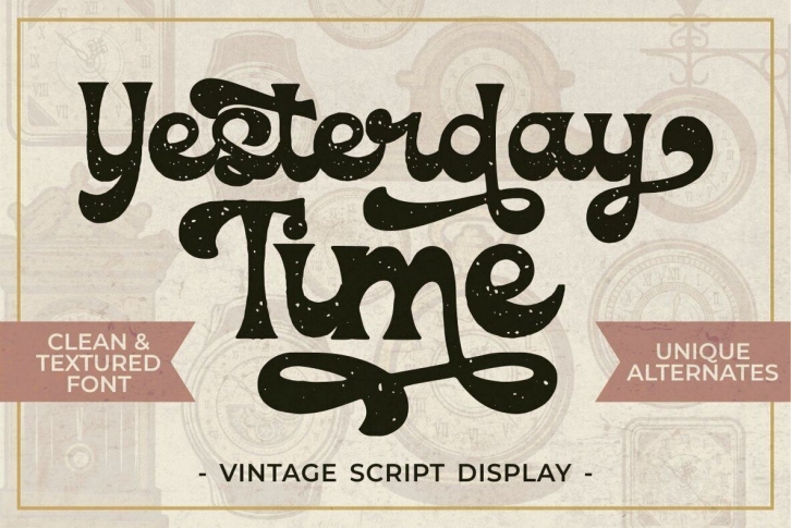 Yesterday Time Font Font Download