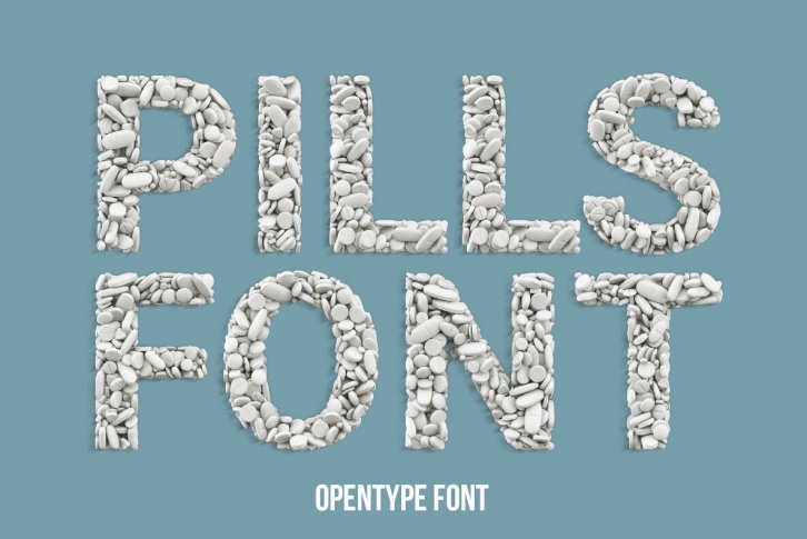 Pills White SVG Font Font Download
