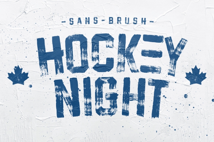 Hockeynight Sans Brush Font Font Download