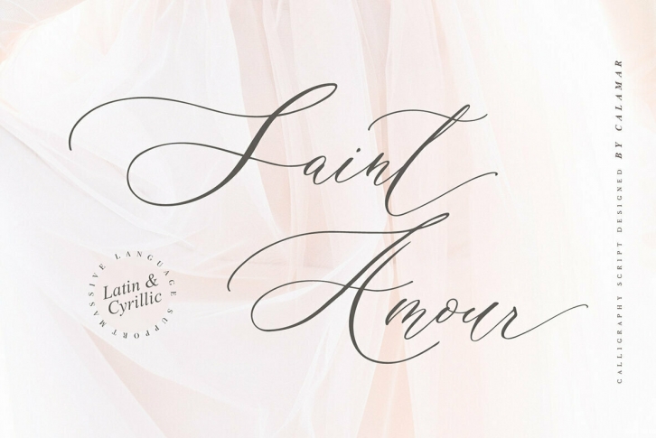 Saint Amour Script Font Font Download