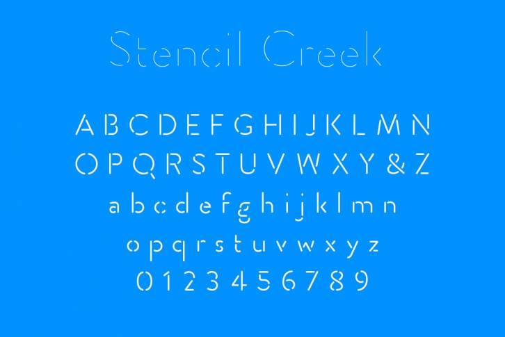 Stencil Creek Font Font Download