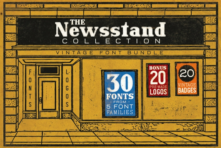 The Newsstand Collection Font Font Download