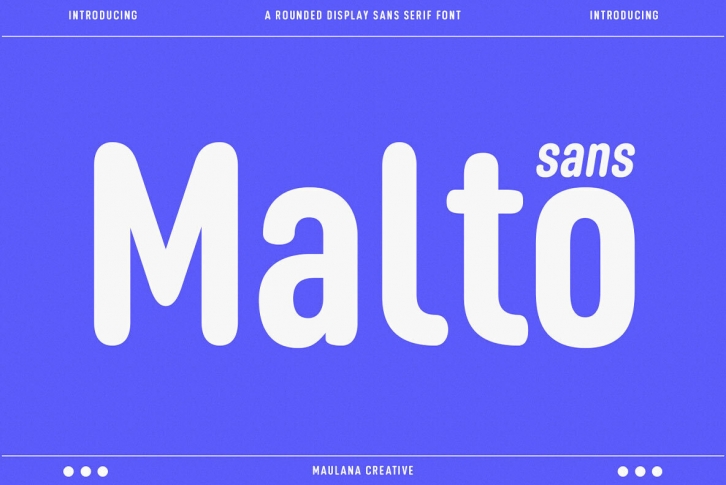 Malto Display Sans Font Font Download