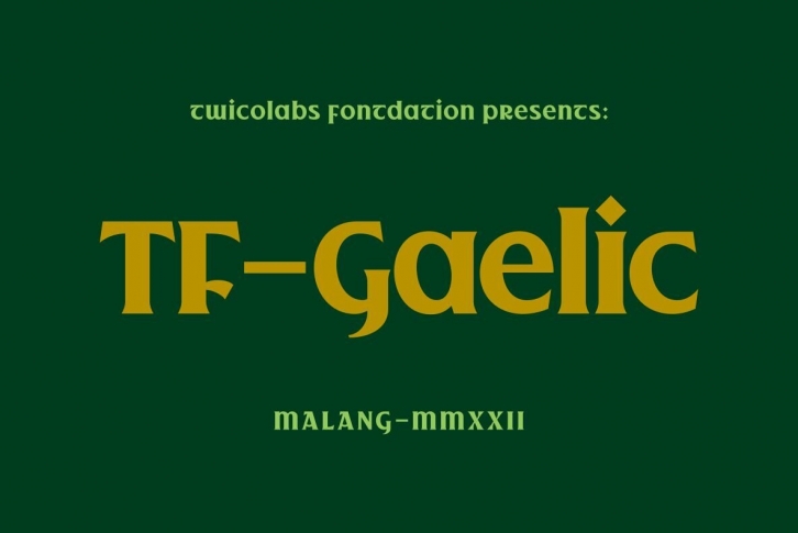 TF Gaelic Font Font Download