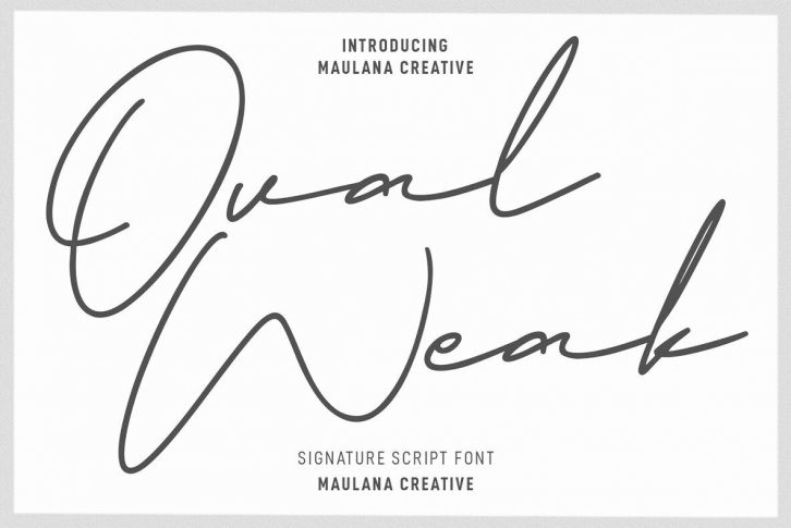 Ovalweak Font Font Download