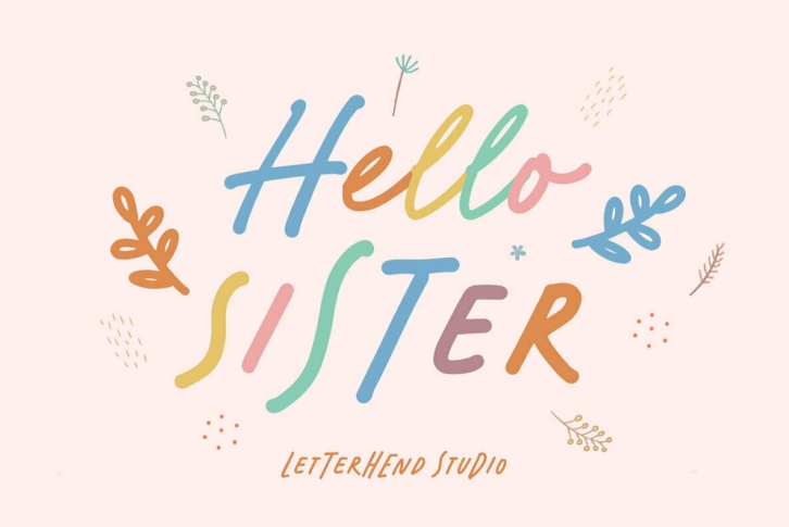 Hello Sister Font Font Download