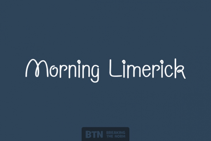 Morning Limerick Font Font Download