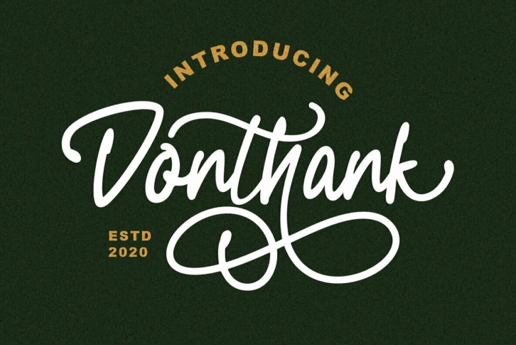 Donthank Font Font Download