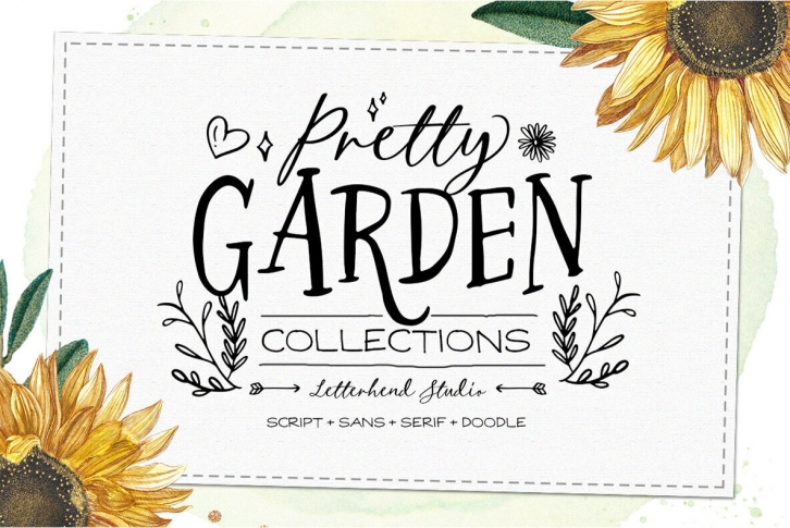 Pretty Garden Trio Font Download