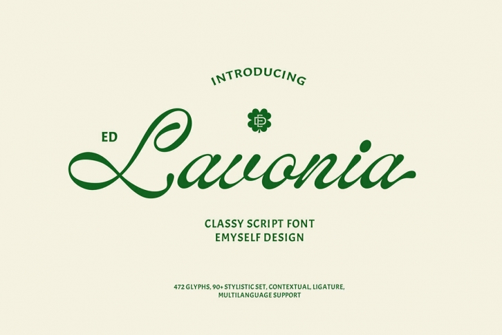 Ed Lavonia Font: Crafting Timeless Narratives in Letters Font Download