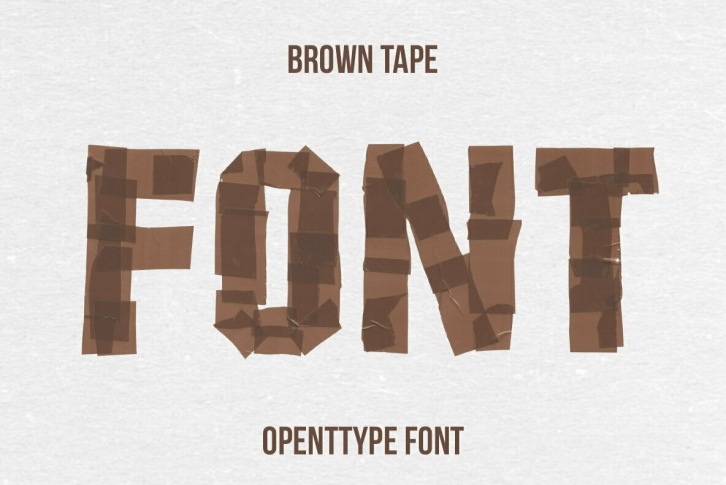 Brown Tape SVG Font Font Download