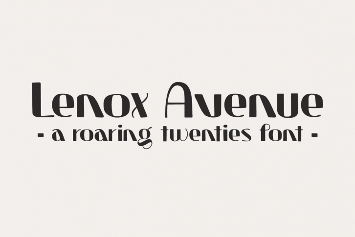 Lenox Avenue Font Font Download