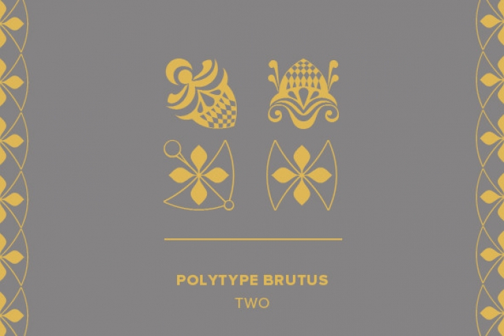 Polytype Brutus II Frames Font Font Download