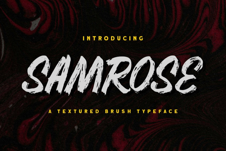 Samrose Brush Font Font Download