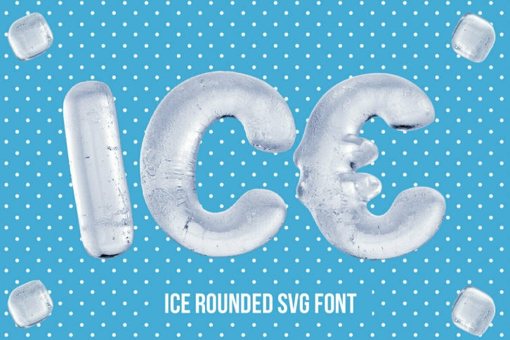 Ice Rounded SVG Font Font Download