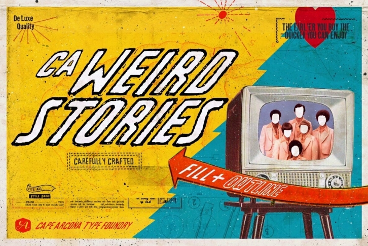 CA Weird Stories Font Font Download