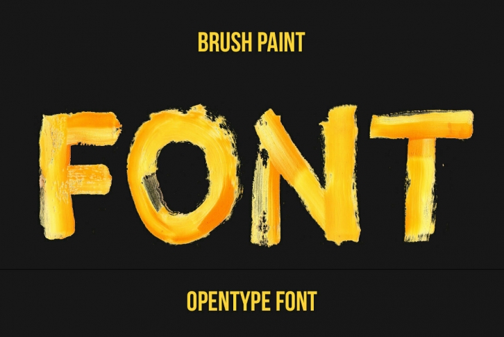 Brush Paint SVG  Font Font Download