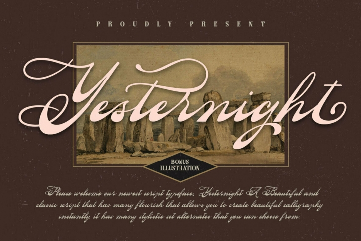 Yesternight Font Font Download