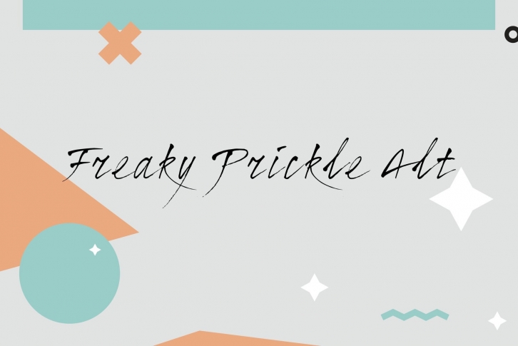 Freaky Prickle Alt Font Font Download