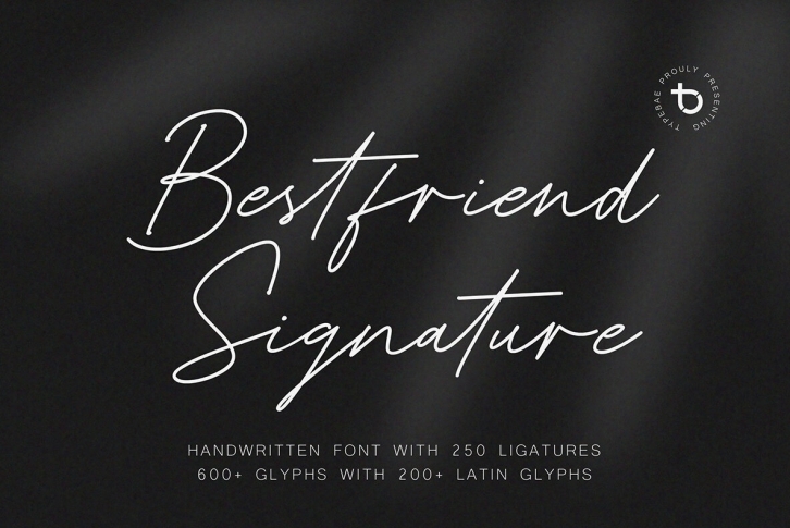 Bestfriend Signature Font Font Download