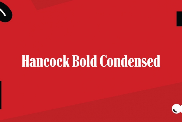 Hancock Bold Condensed Font Font Download