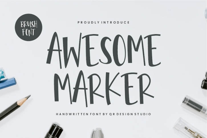 Awesome Marker Font Font Download