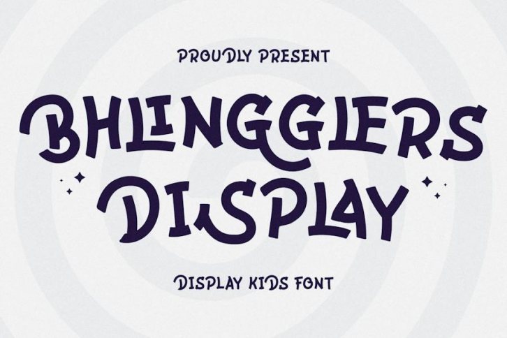 Bhlingglers Modern Display Font Font Download