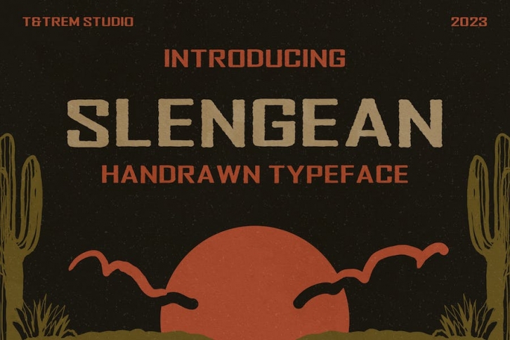 Slengean Handdrawn Font Font Download