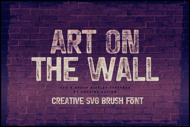 Art on the wall Font Font Download