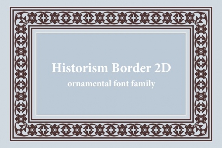 Historism Border 2D Font Font Download