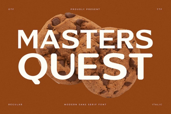 Masters Quest Modern Sans Serif Font Font Download