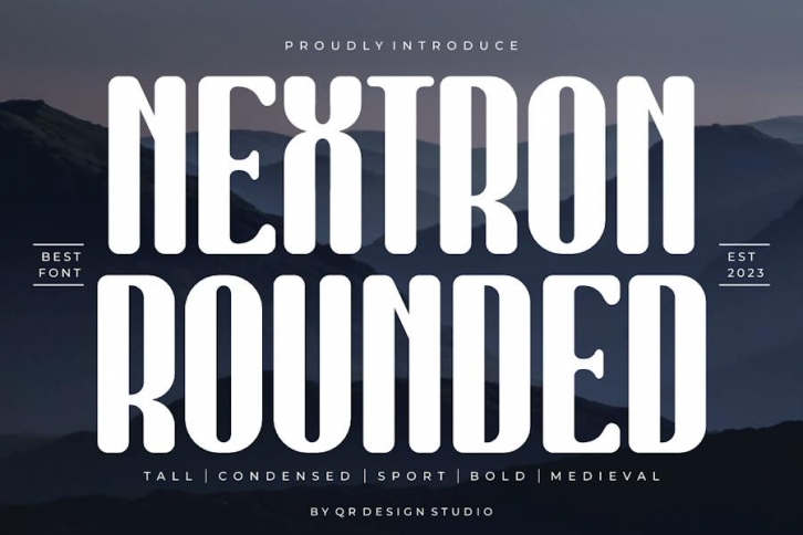 Nextron Rounded - Condensed & Tall Font Font Download