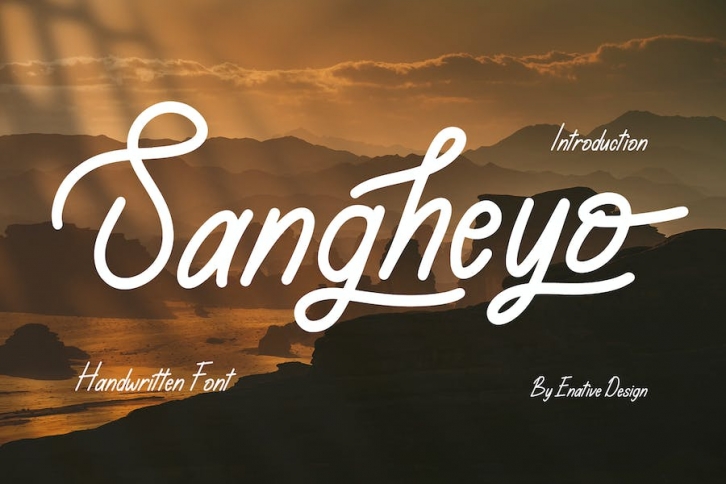 Sangheyo - Handwritten Font Font Download