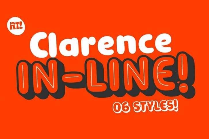 Clarence Inline Font Font Download